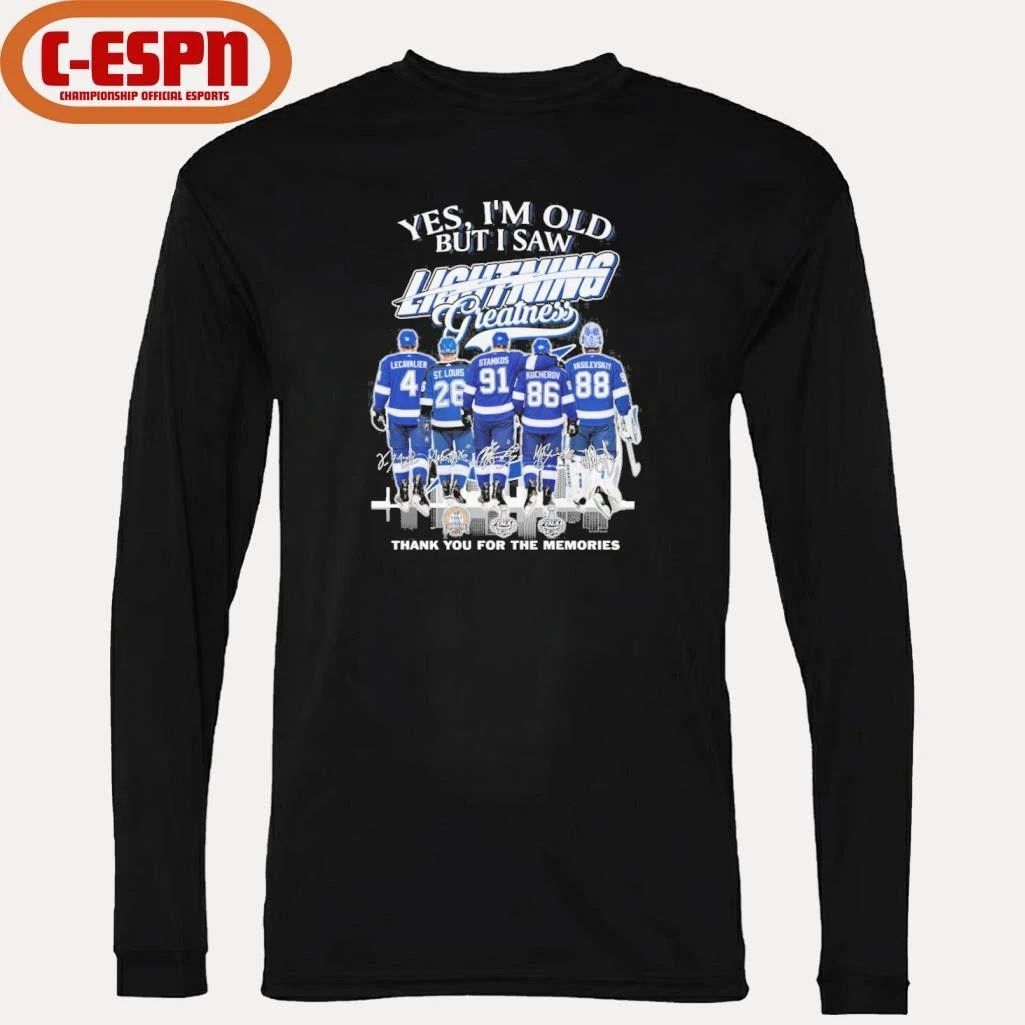 Yes, I’m Old But I Saw Tampa Bay Lightning Legends Greatness T-Shirt