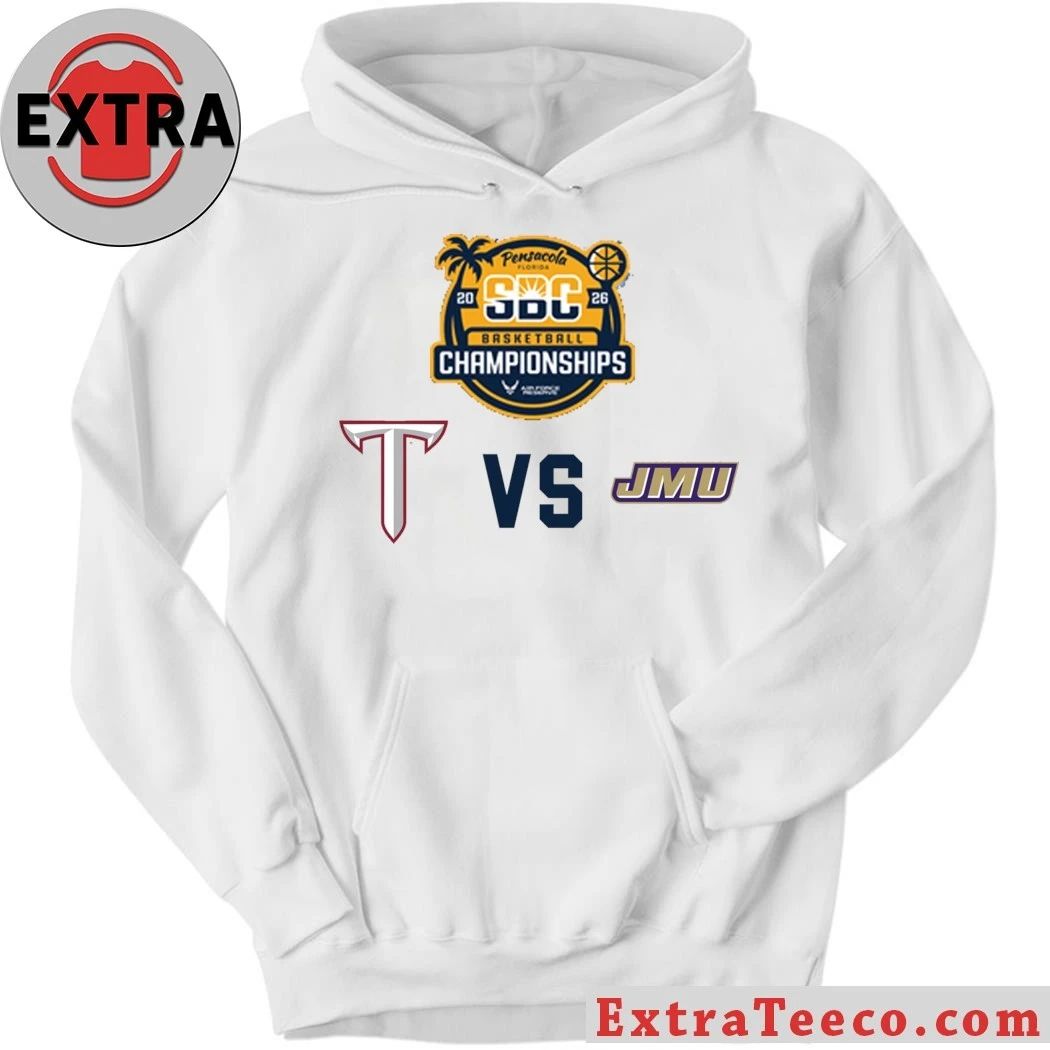 NCAA competition between Troy University and James Madison University Logo Shirt