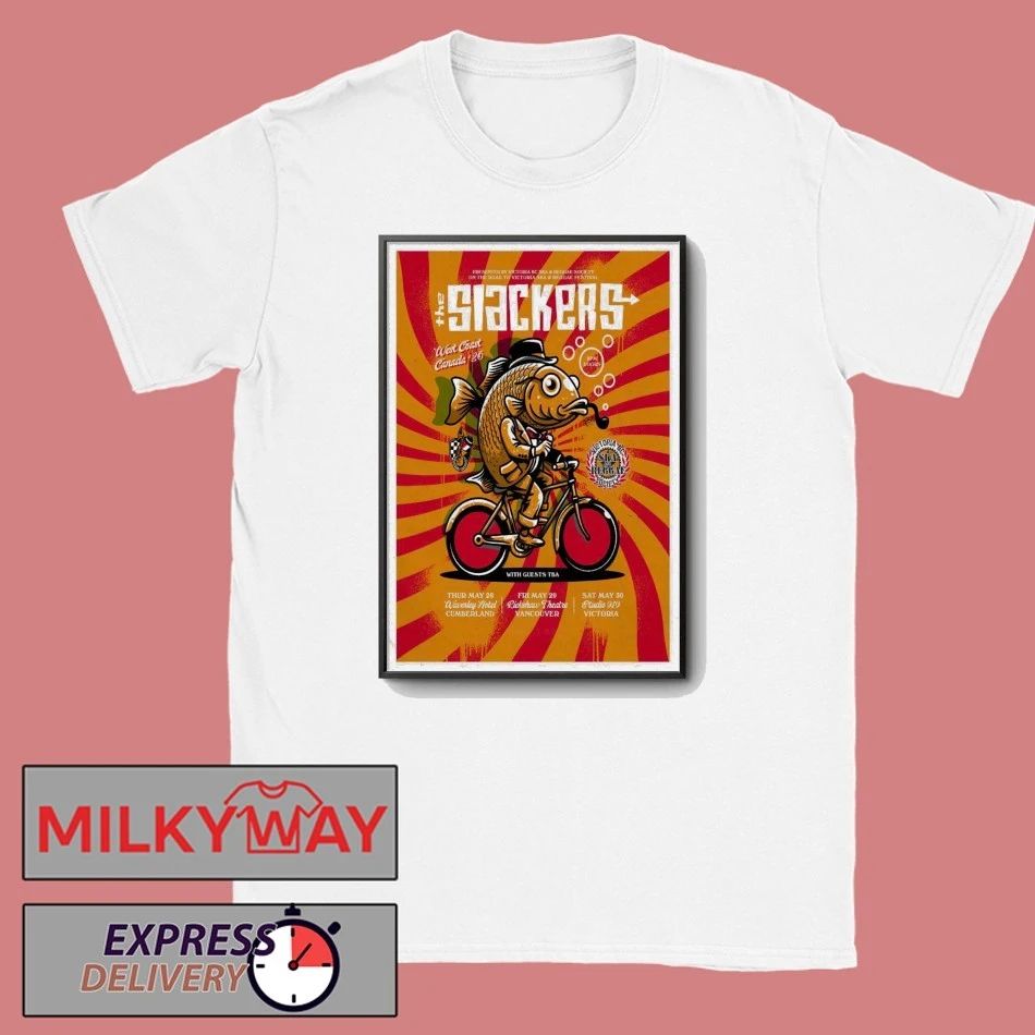 The Slackers West Coast Canada 2026 Tour Poster shirt