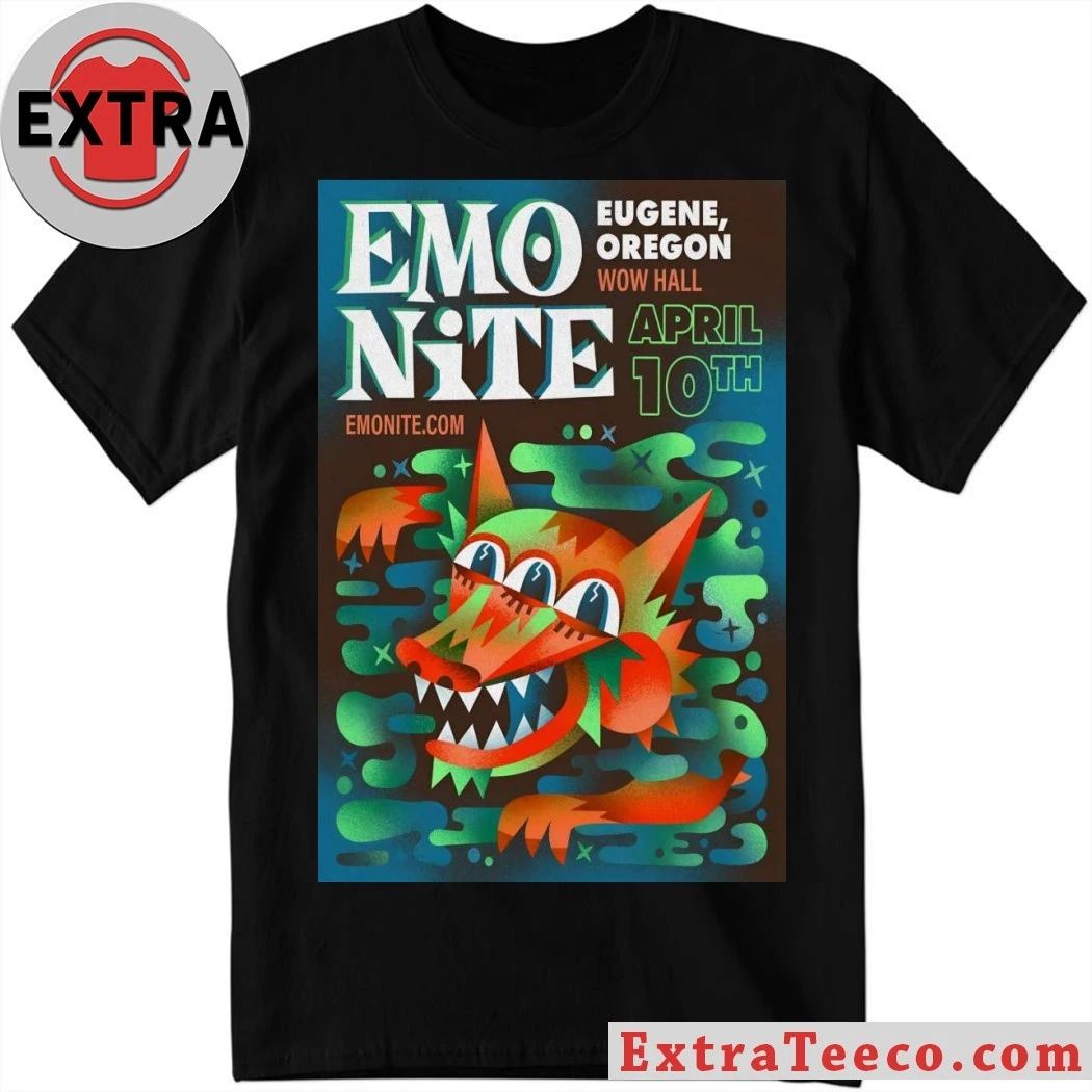 Emo Nite 4 10 2026 Eugene OR Poster Shirt