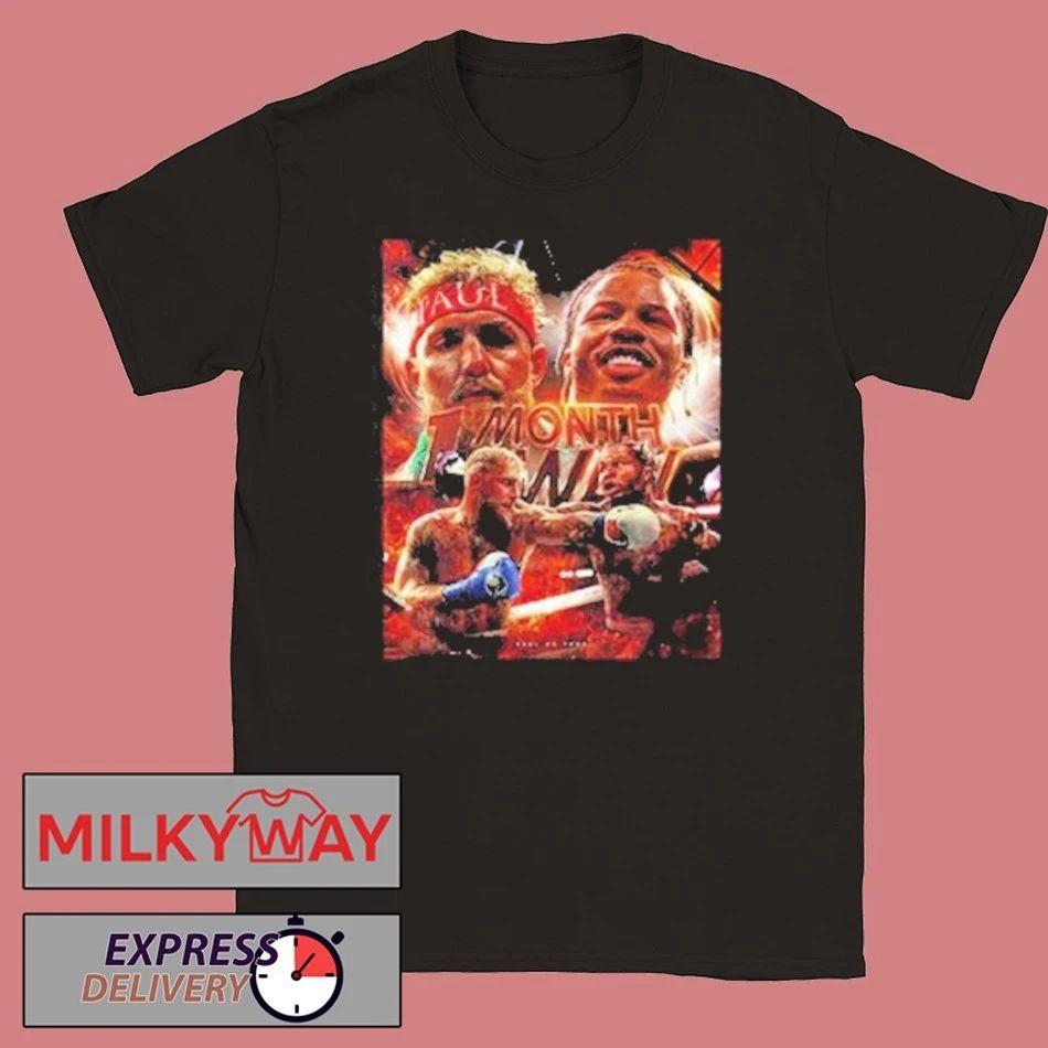 Jake Paul vs Gervonta Davis 1 Month Away Shirt