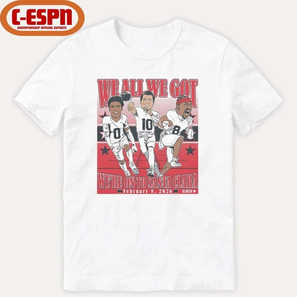 NE Patriots We All We Got Conference Champions Caricatures Shirt