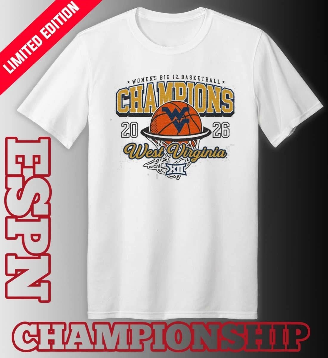 West Virginia Women’s Basketball Big 12 Champions 2026 Shirt