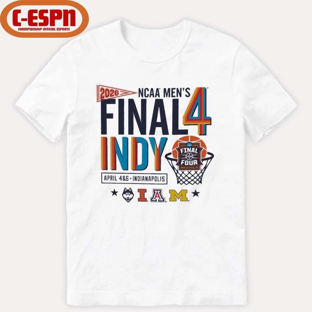 Four Teams 2026 NCAA Men’s Final Four Indy Retro T-Shirt