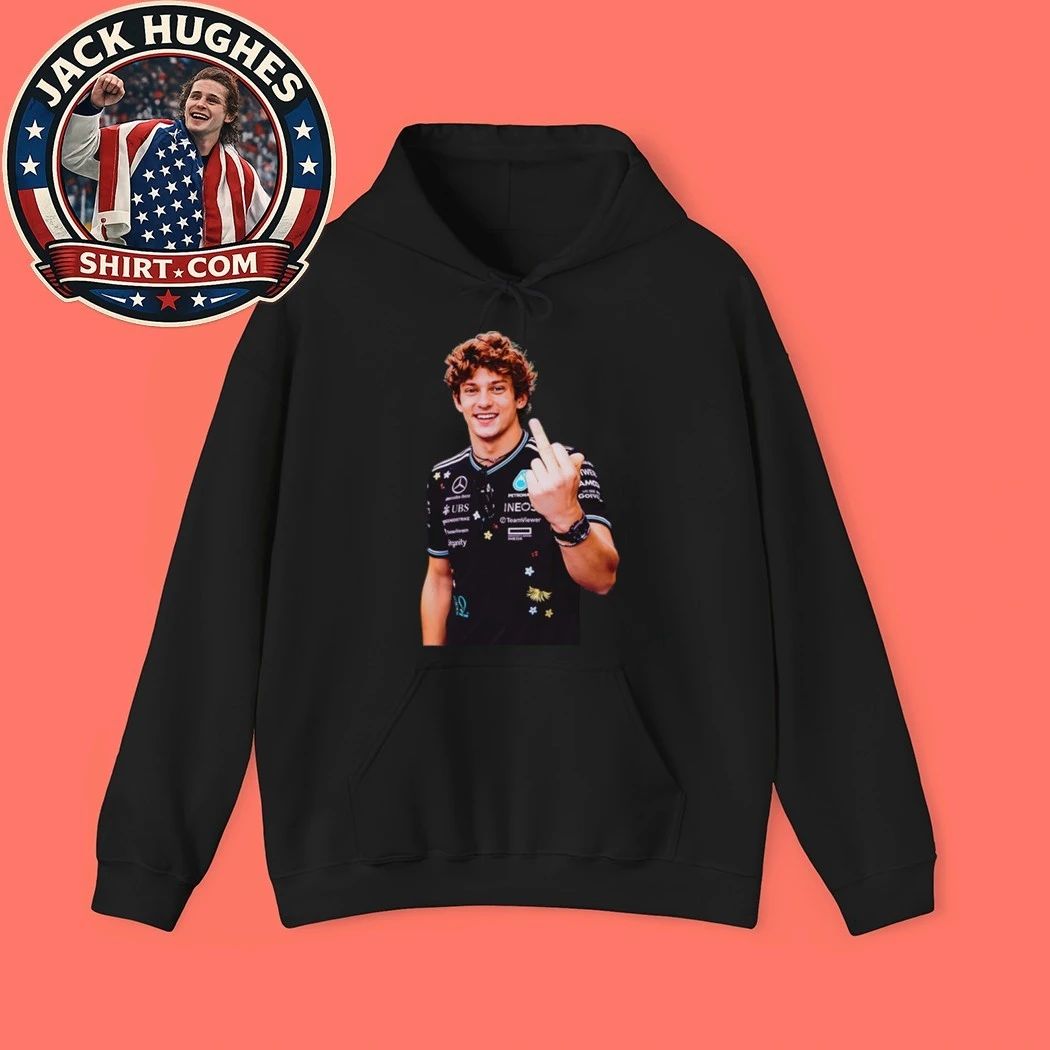 Kimi Antonelli F1 Flipping The Bird Retro Shirt