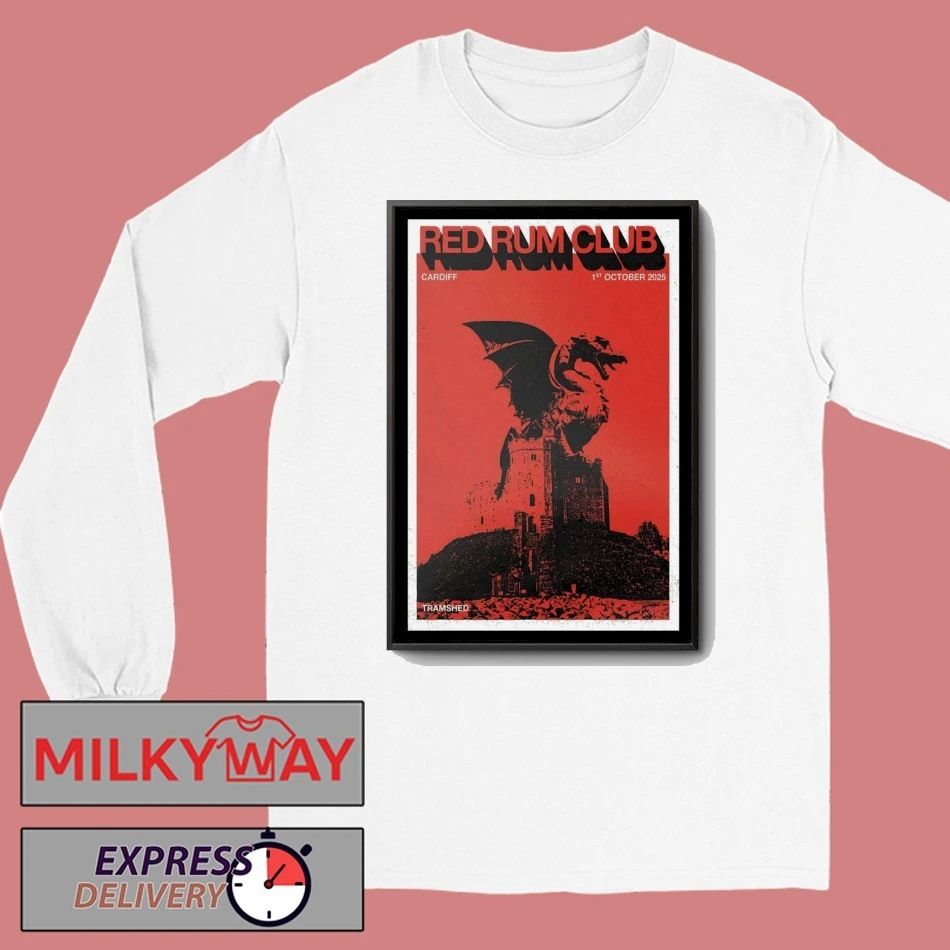 Red Rum Club October 1, 2025 Tramshed, Cardiff, UK Poster shirt