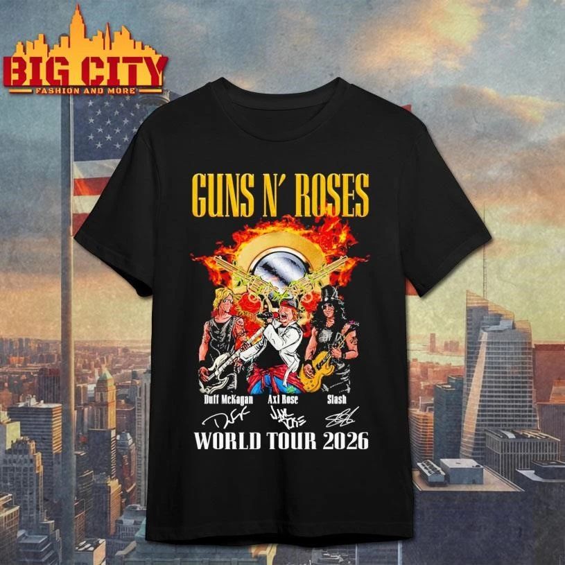 Guns N Rose World Tour 2026 Signature Shirt