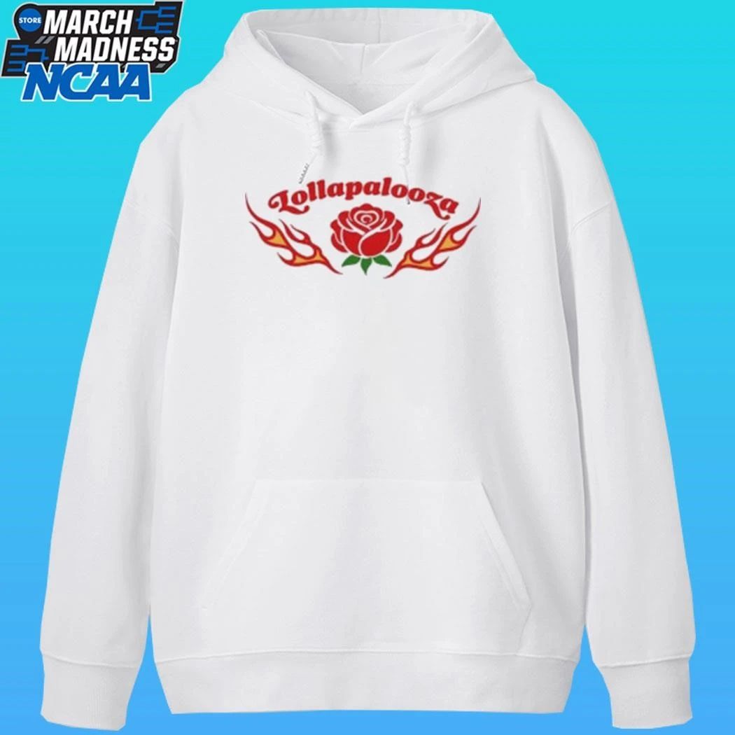 Lollapalooza Women’s Rose And Flame Baby Shirt