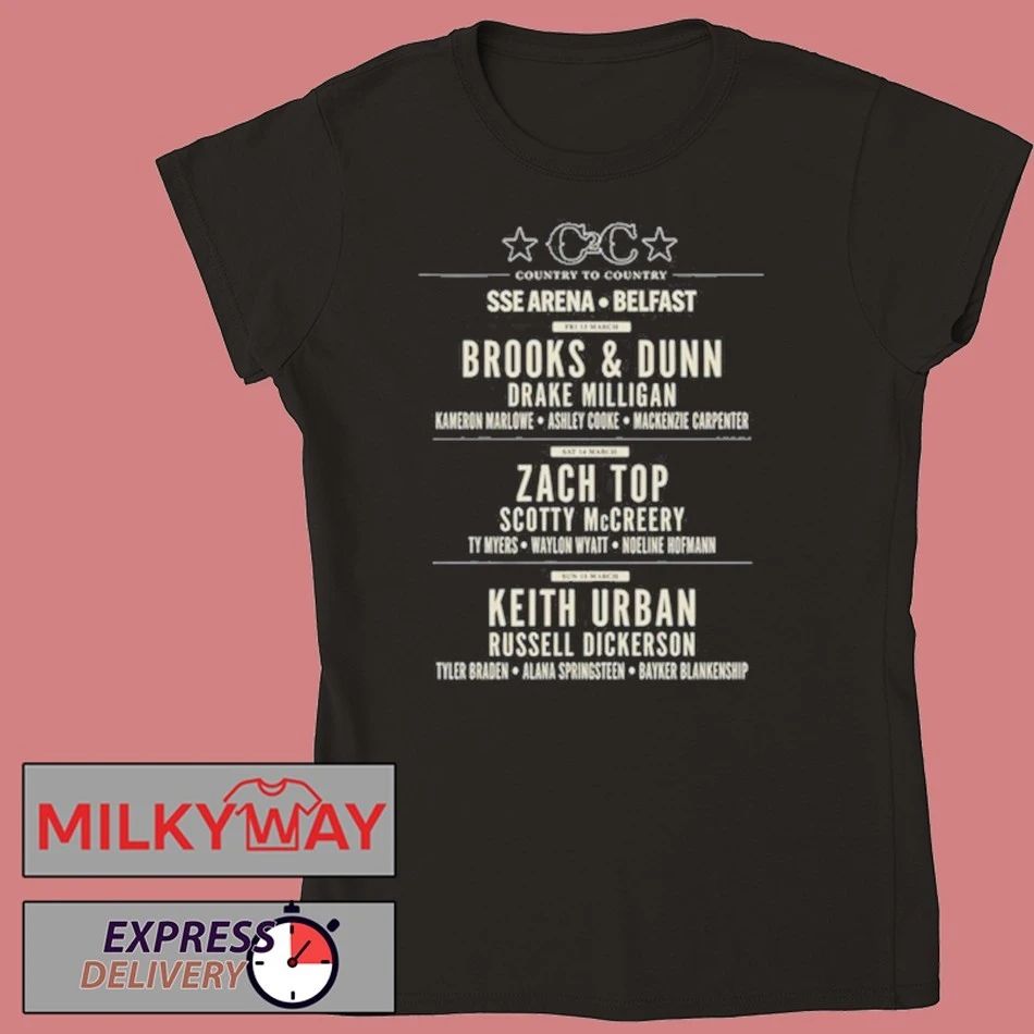 C2C Country To Country Belfast Tour 2026 Shirt