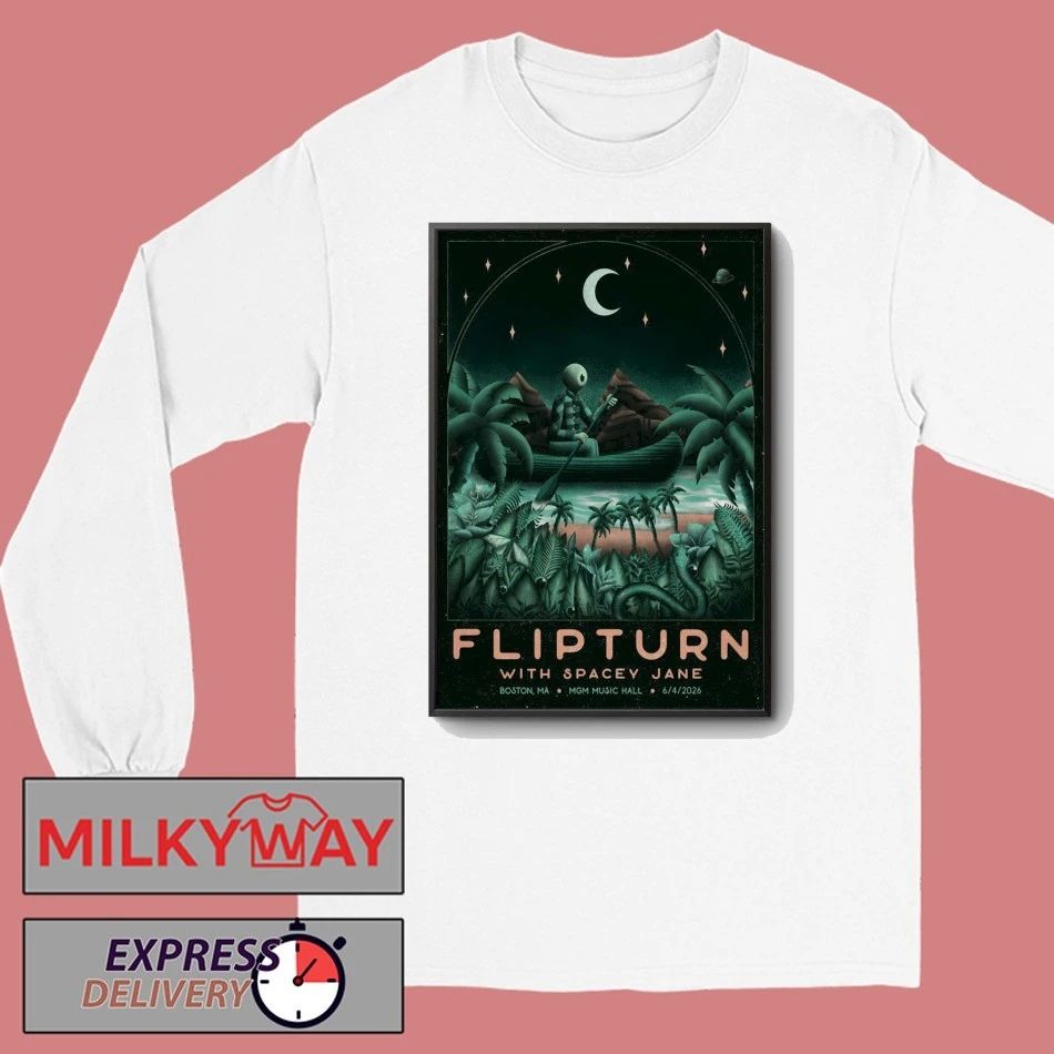 Flipturn 6.4.2026 Boston MA Poster shirt
