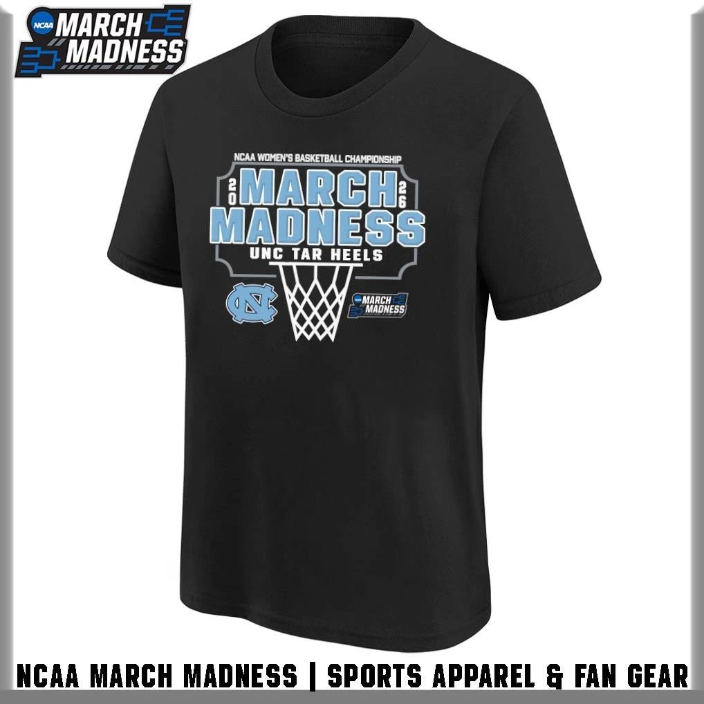 UNC Tar Heels 2026 NCAA Women’s Basketball Tournament March Madness T-Shirt
