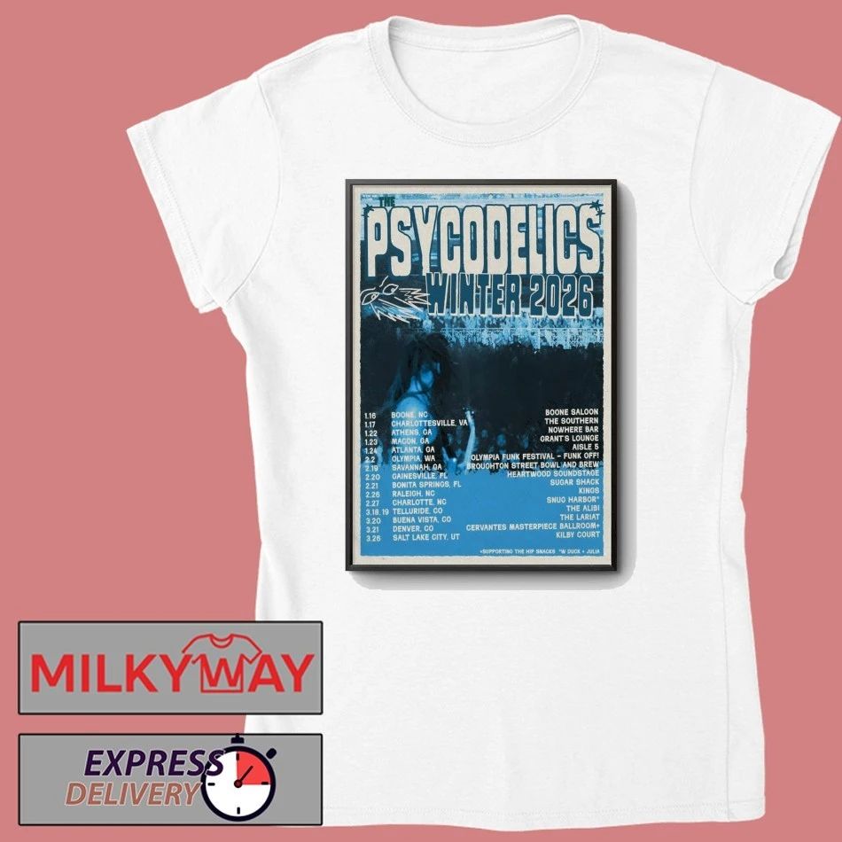 Poster The Psycodelics 2026 Winter Tour shirt
