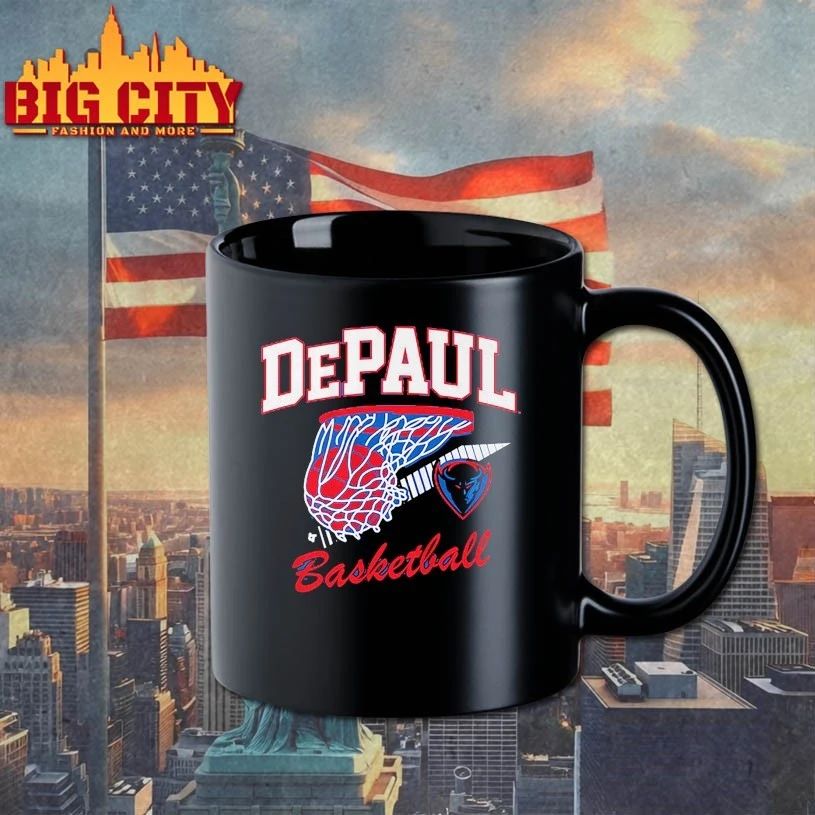 DePaul Blue Demons Throwback Basketball t-shirt