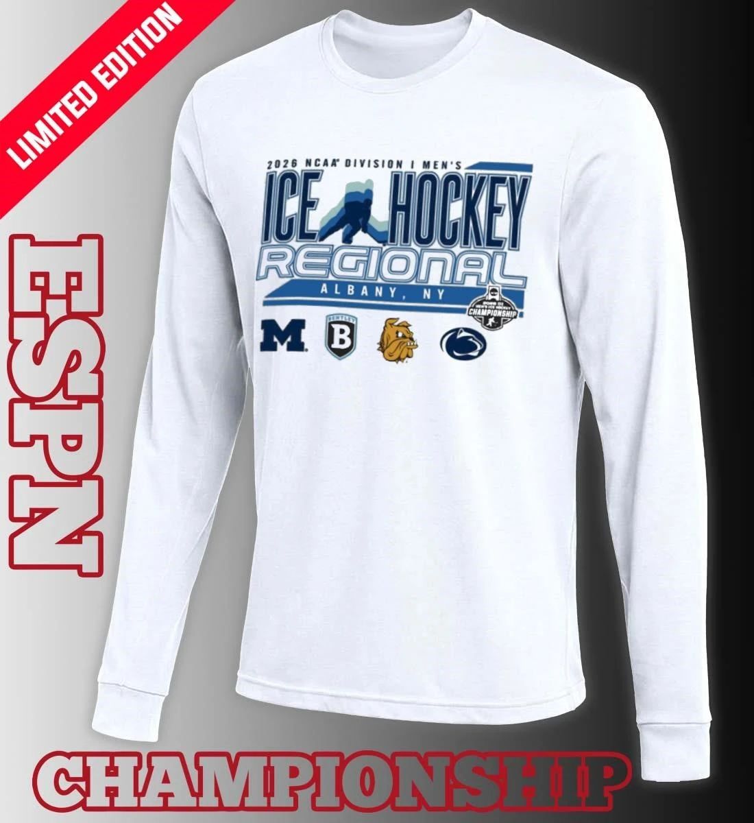 2026 NCAA DI Men’s Ice Hockey Regional – Albany, NY T-Shirt