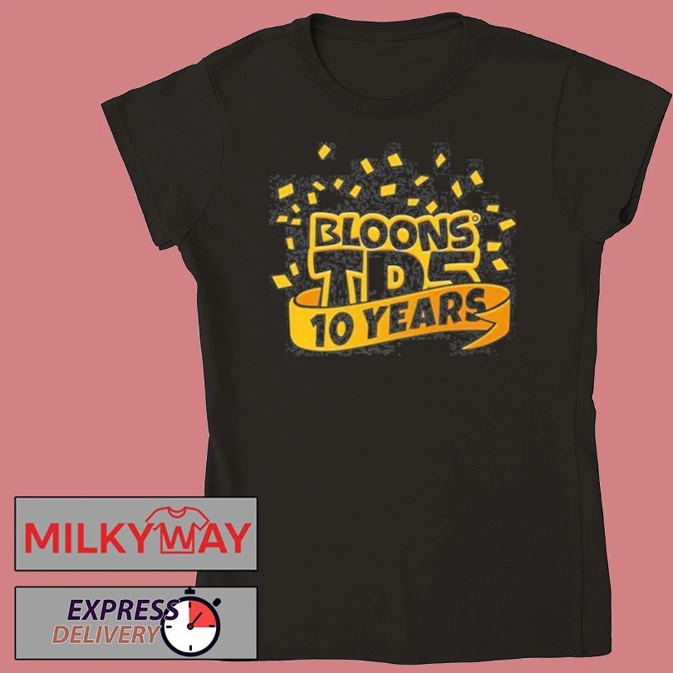 Bloons TD 5 10 Years Ninja Kiwi Games Shirt