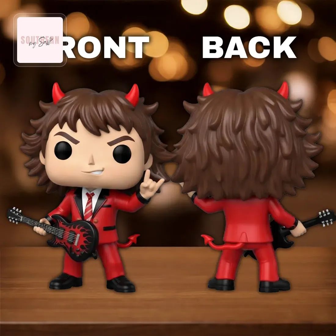 AC/DC Angus Young Funko Pop 53rd Edition Devil Outfit Vinyl Pop Figure Doll