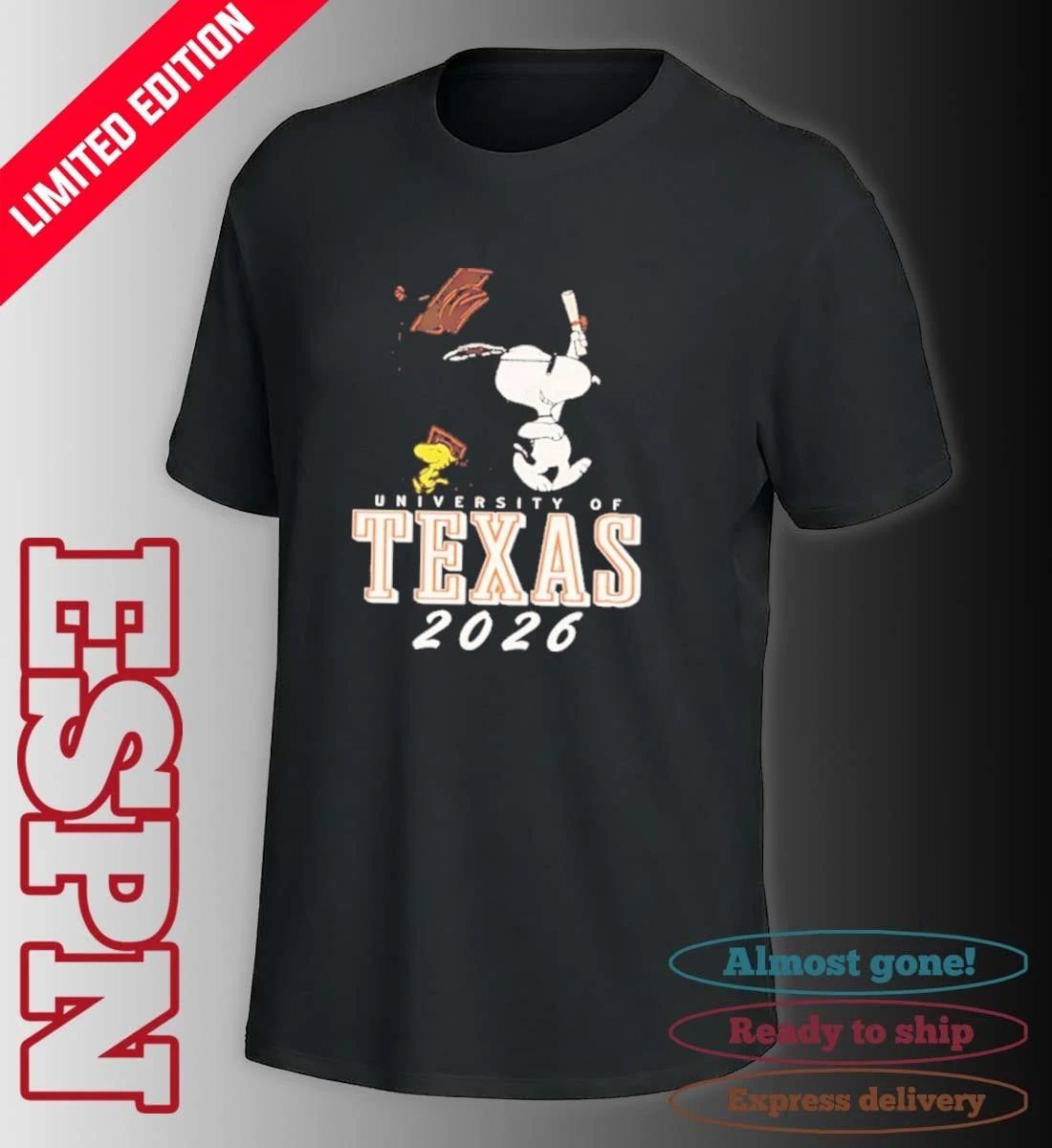 Peanuts x University Of Texas Graduation 2026 Shirt