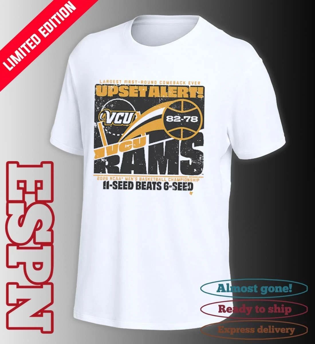 VCU Men’s Basketball 2026 March Madness Upset Alert Shirt