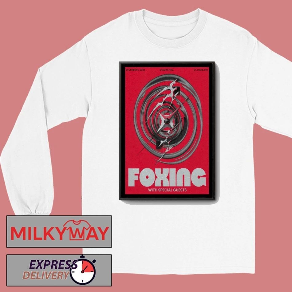 Foxing Dec 5, 2025 Delmar Hall in St. Louis, MO Poster shirt