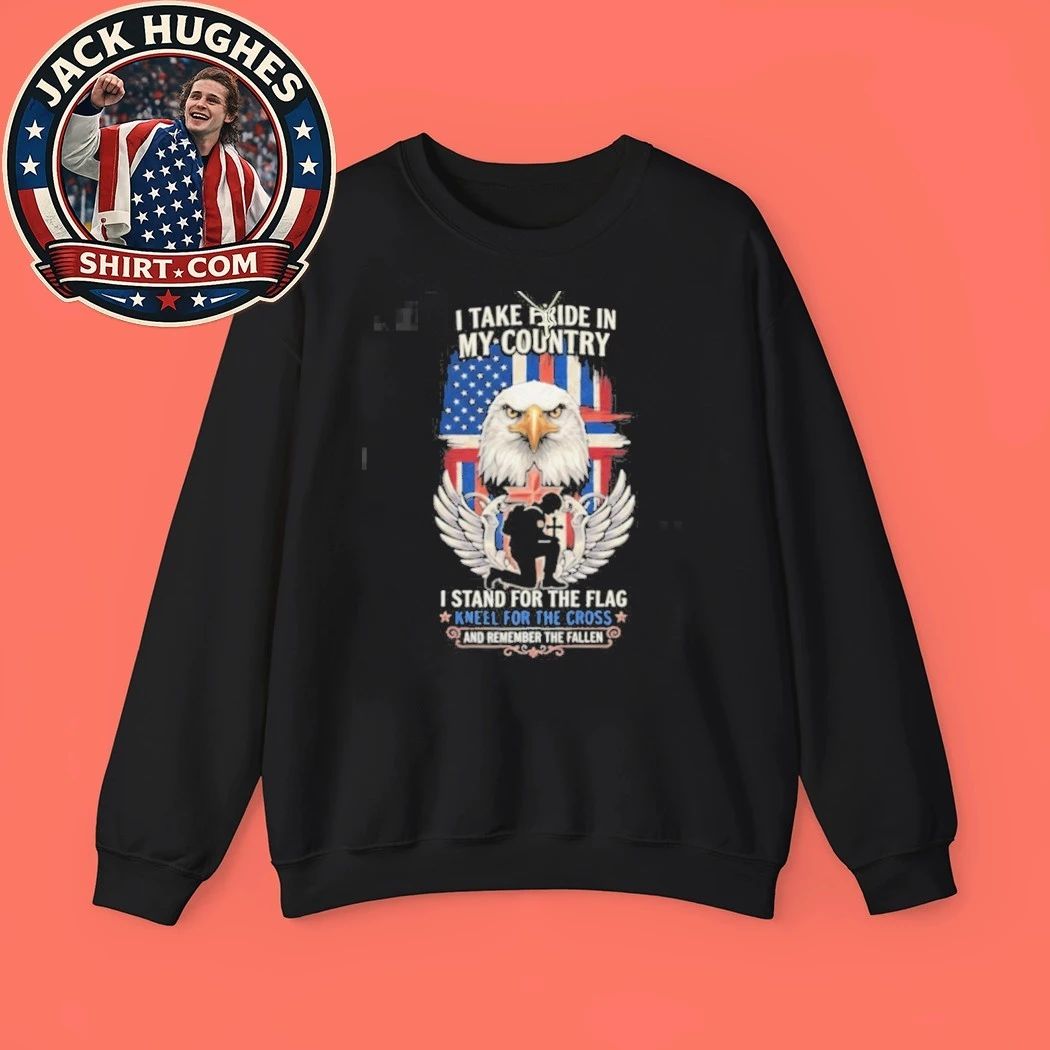 Pride In My Country Stand For Flag Kneel For Cross Shirt