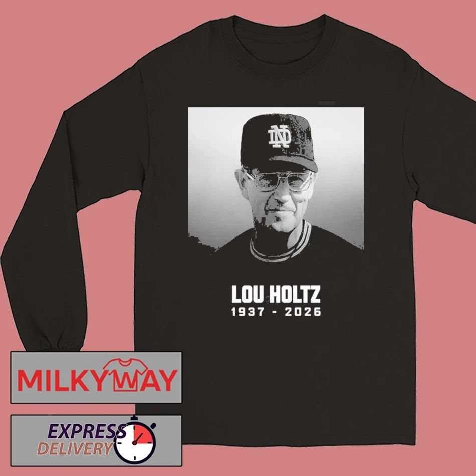 Rip Lou Holtz Death Lou Holtz Notre Dame Fighting Irish Legend Coach Hall Of Fame shirt