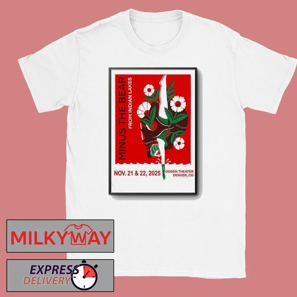 Minus The Bear 11 21-11 22 2025 Denver CO Poster shirt