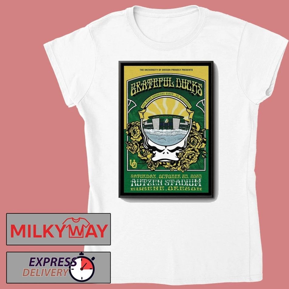 Grateful Ducks Autzen Stadium, Eugene, OR Concert Oct 25 2025 Poster shirt