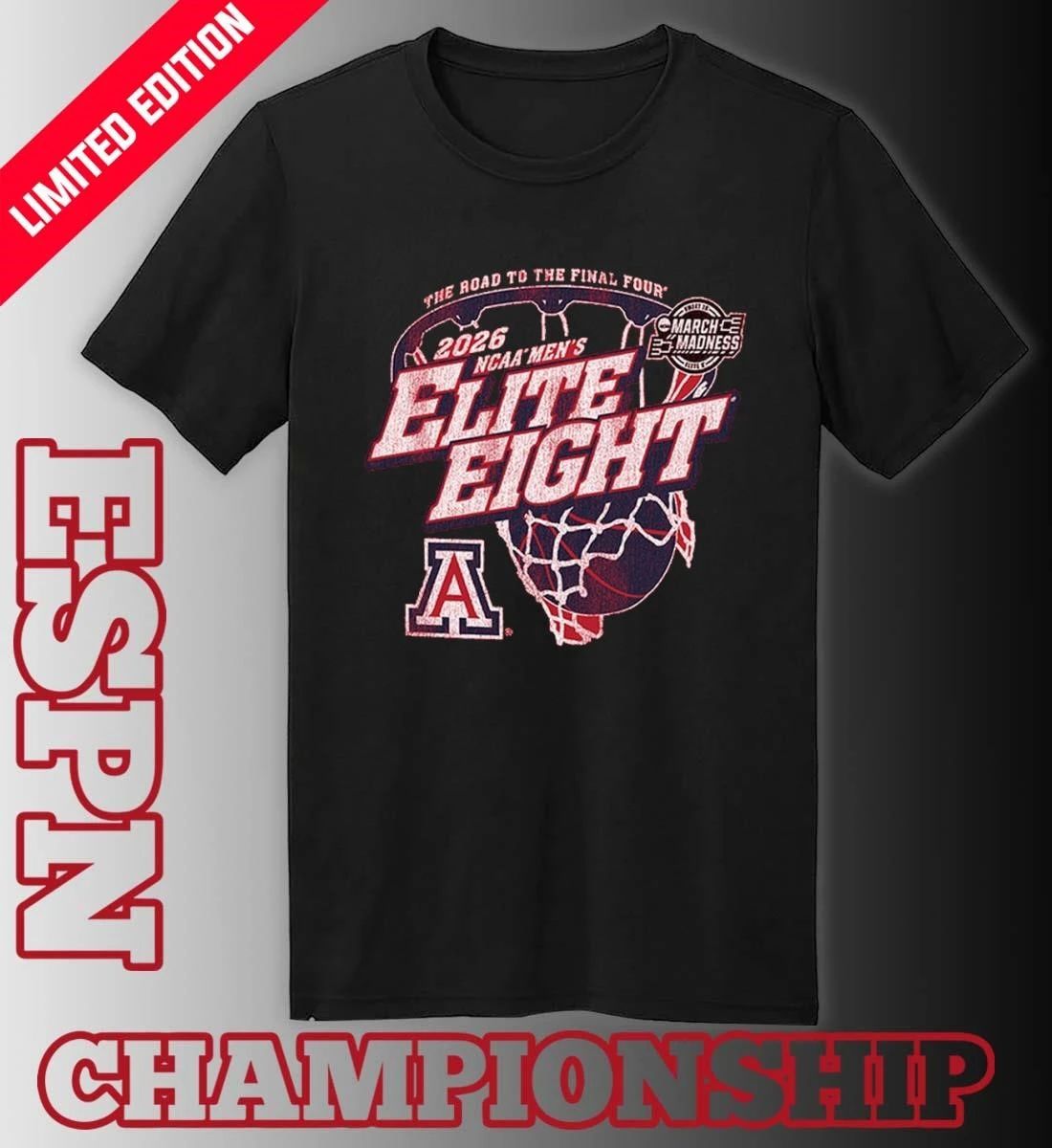 Arizona Wildcats Men’s Basketball Elite Eight Bound Shirt