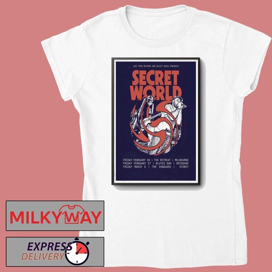 Secret World Australia 2026 Tour Poster shirt