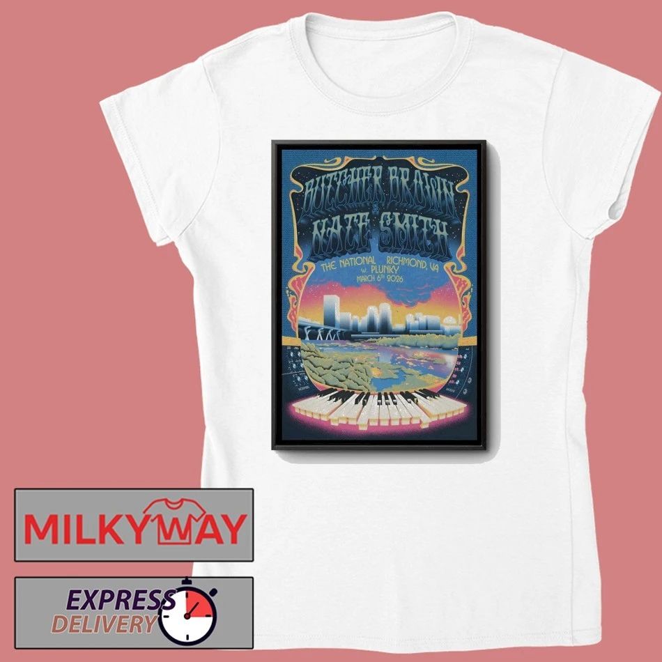 Butcher Brown And Nate Smith Richmond VA March 6 2026 Poster shirt