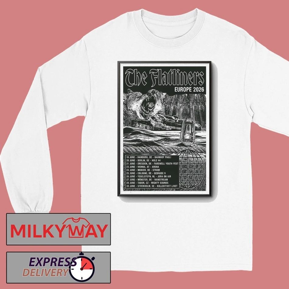 The Flatliners 2026 Europe Tour Poster shirt