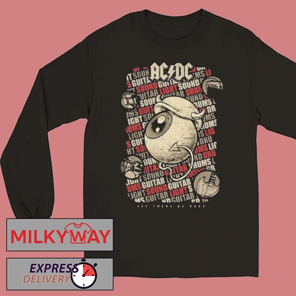 ACDC x Dr Bemoll Let There Be Rock Guitar Sound Light shirt