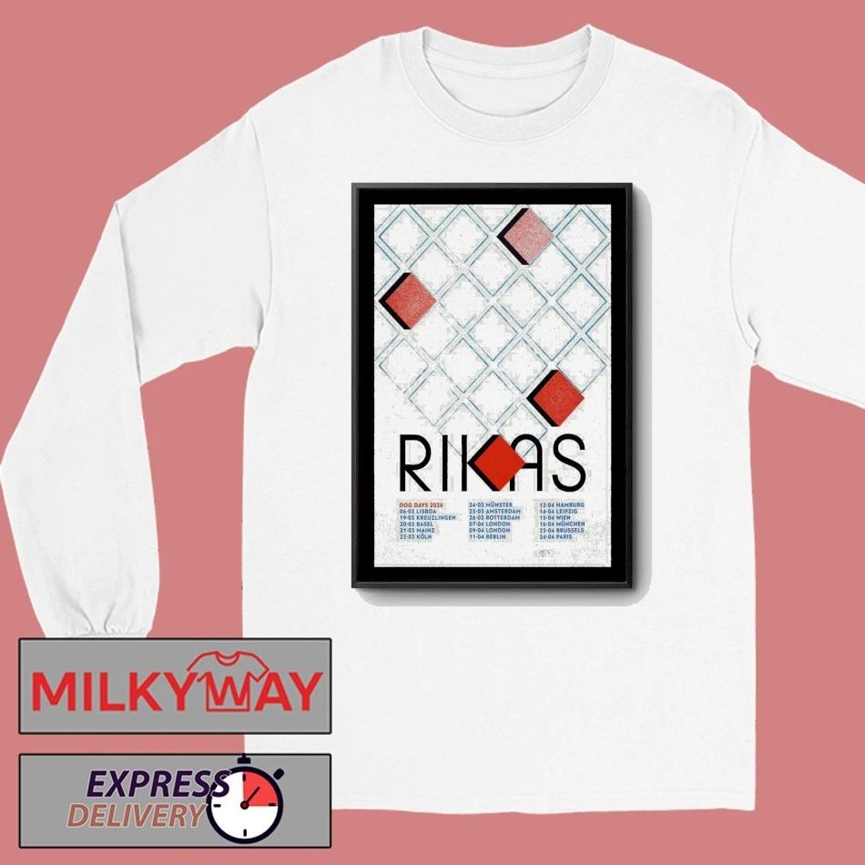 Poster Rikas Dog Days Tour 2026 shirt