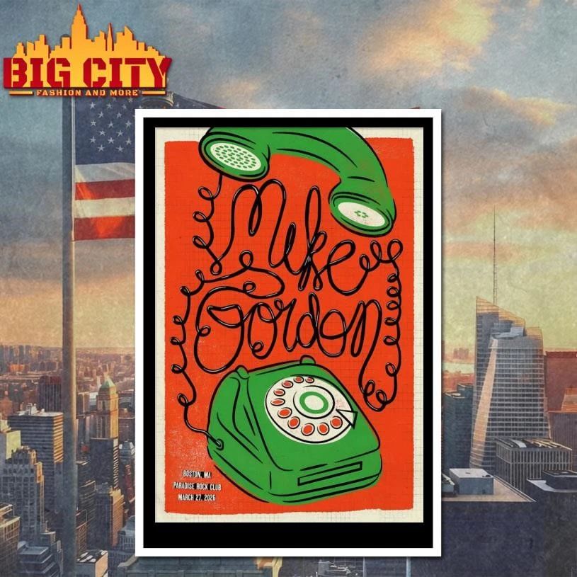 Mike Jordon March 27 2026 In Boston MA Poster Shirt