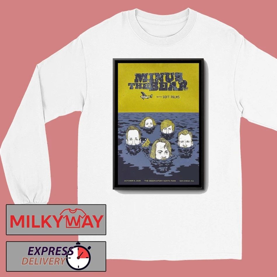 Minus The Bear Oct 8 2025 Observatory North Park San Diego Poster shirt