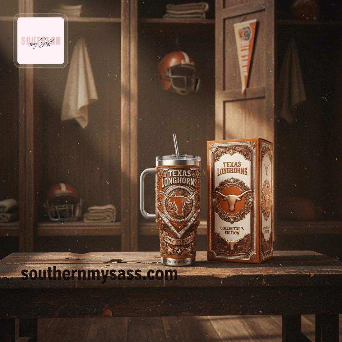 Texas Longhorns Collector’s Edition 40oz Tumbler With Handle