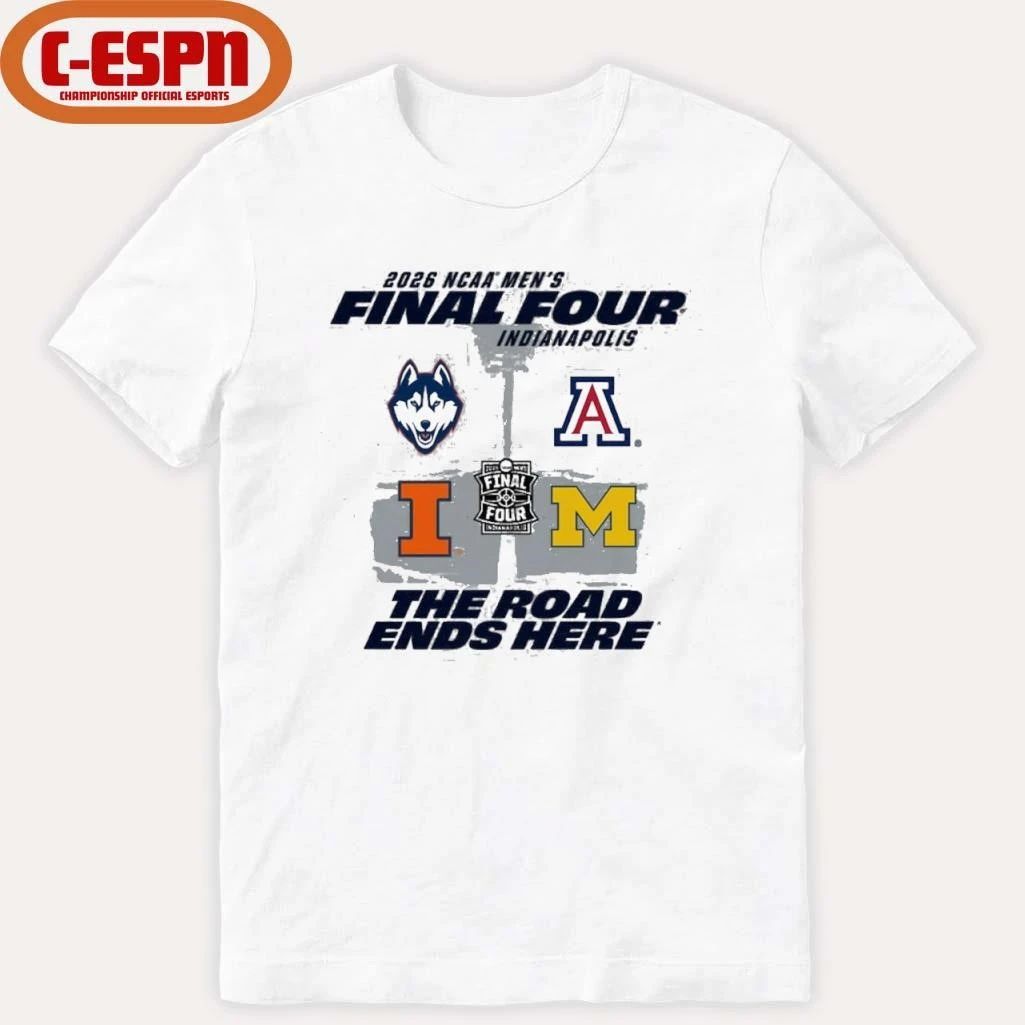 Illinois Fighting Illini Basketball Final Four Field 4 Teams Shirt