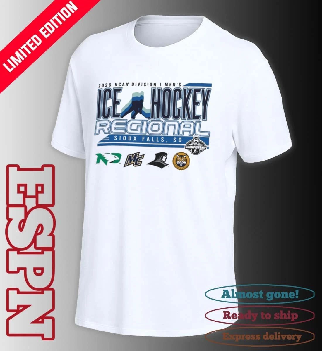 2026 NCAA DI Men’s Ice Hockey Regional – Sioux Falls, SD T-Shirt