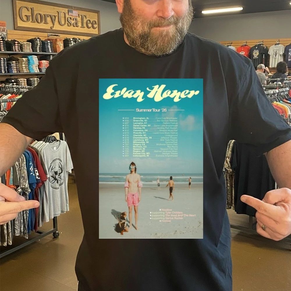 Evan Honer Summer Tour 2026 Poster Shirt