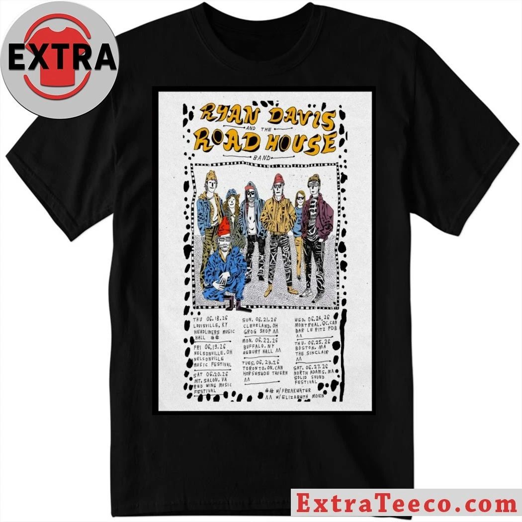 Ryan Davis And The Roadhouse Band 2026 US Shows Poster Shirt