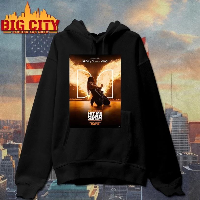 Billie Eilish Hit Me Hard And Soft The Tour Live In 3D Only In Theaters May 8 2026 Poster Shirt