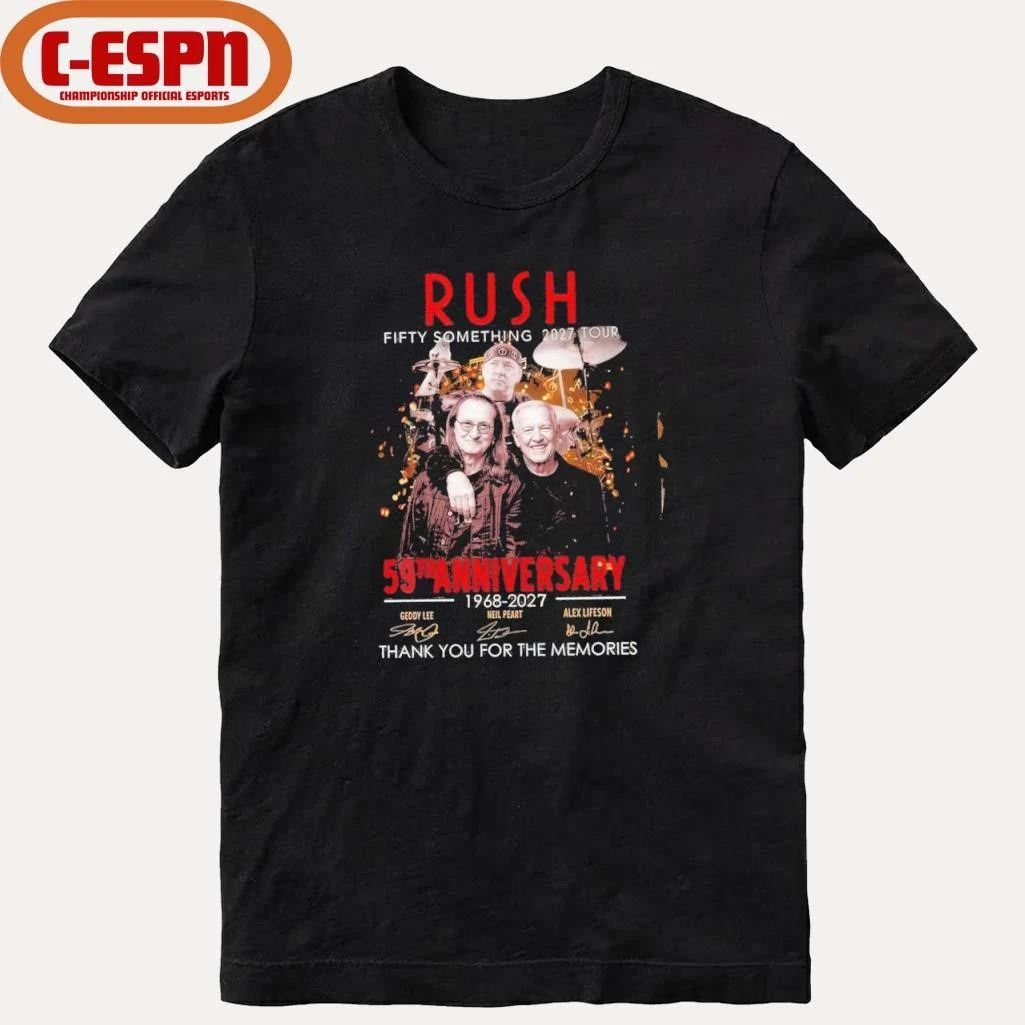 Rush Fifty Something 2027 Tour 59th Anniversary 1968-2027 Shirt