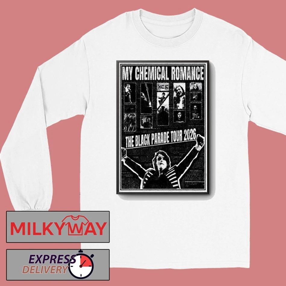 My Chemical Romance Tour The Black Parade 2026 Poster shirt