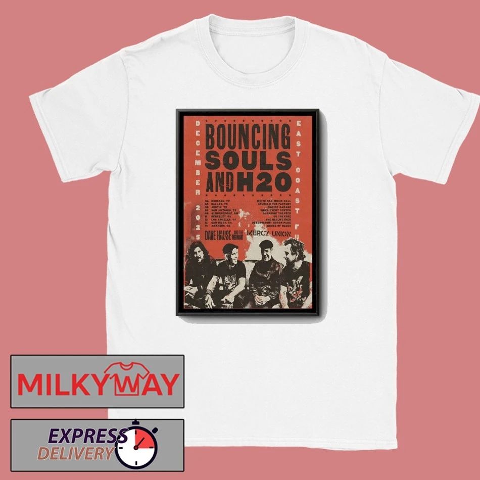 Bouncing Souls And H20 Dec 2025 ECFU Tour Poster shirt