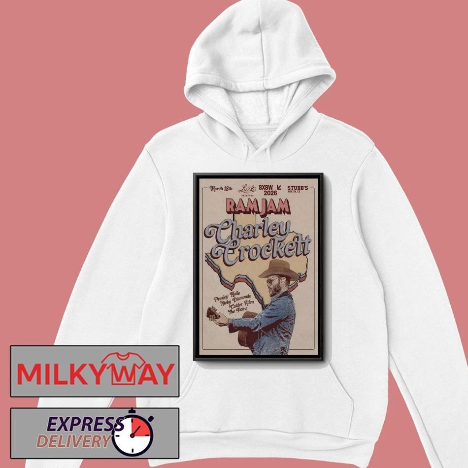 Charley Crockett Mar 18 2026 Stubb’s In Austin TX Poster shirt