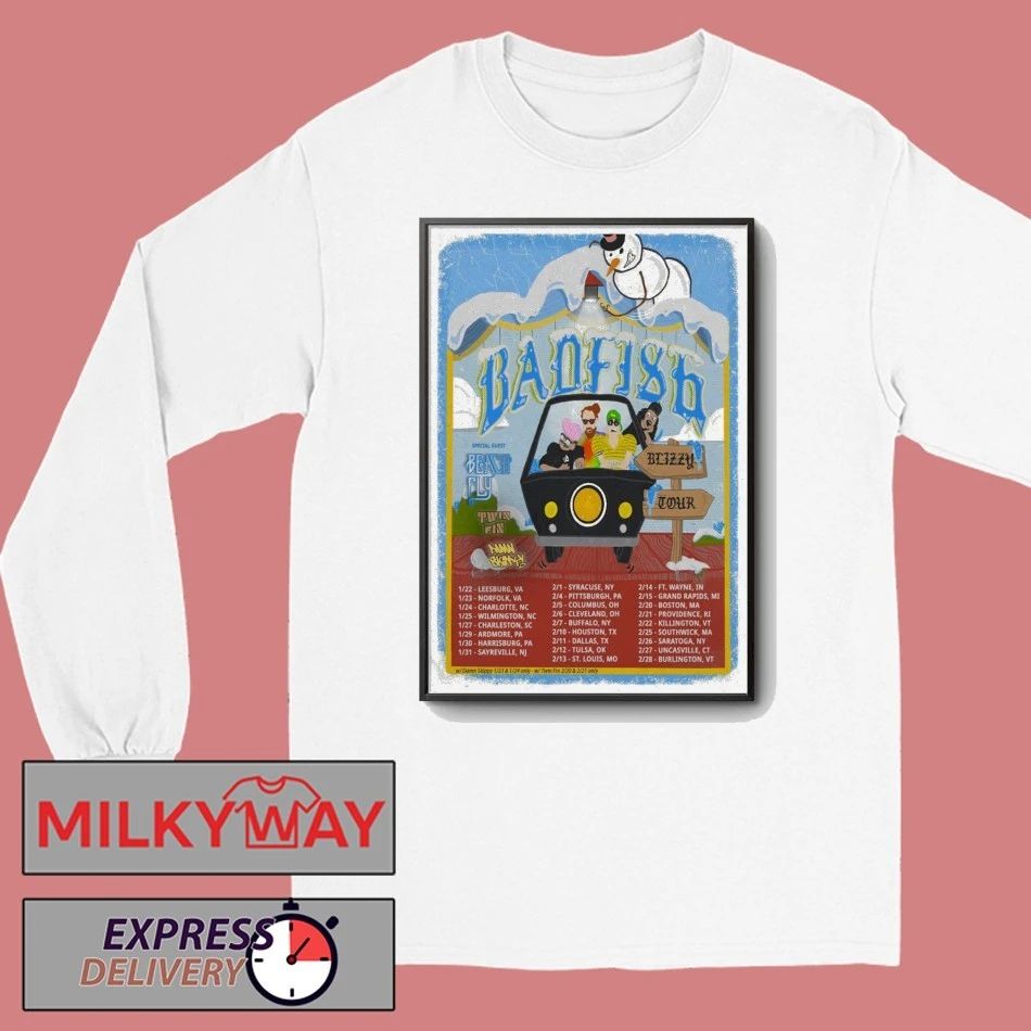 Poster Badfish Tour Jan & Feb 2026 shirt