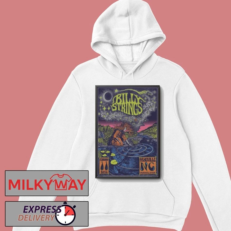 Billy Strings 02 11 2026 ExploreAsheville.com Arena Asheville, NC Poster shirt