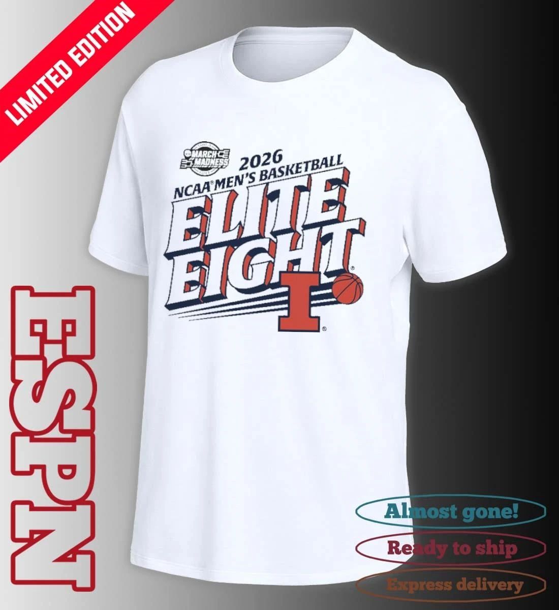 Elite Eight 2026 Illinois Men’s Basketball T-Shirt