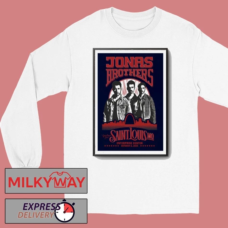 JONAS20 Greetings from Your Hometown Tour Oct 12 2025 Saint Louis MO Poster shirt