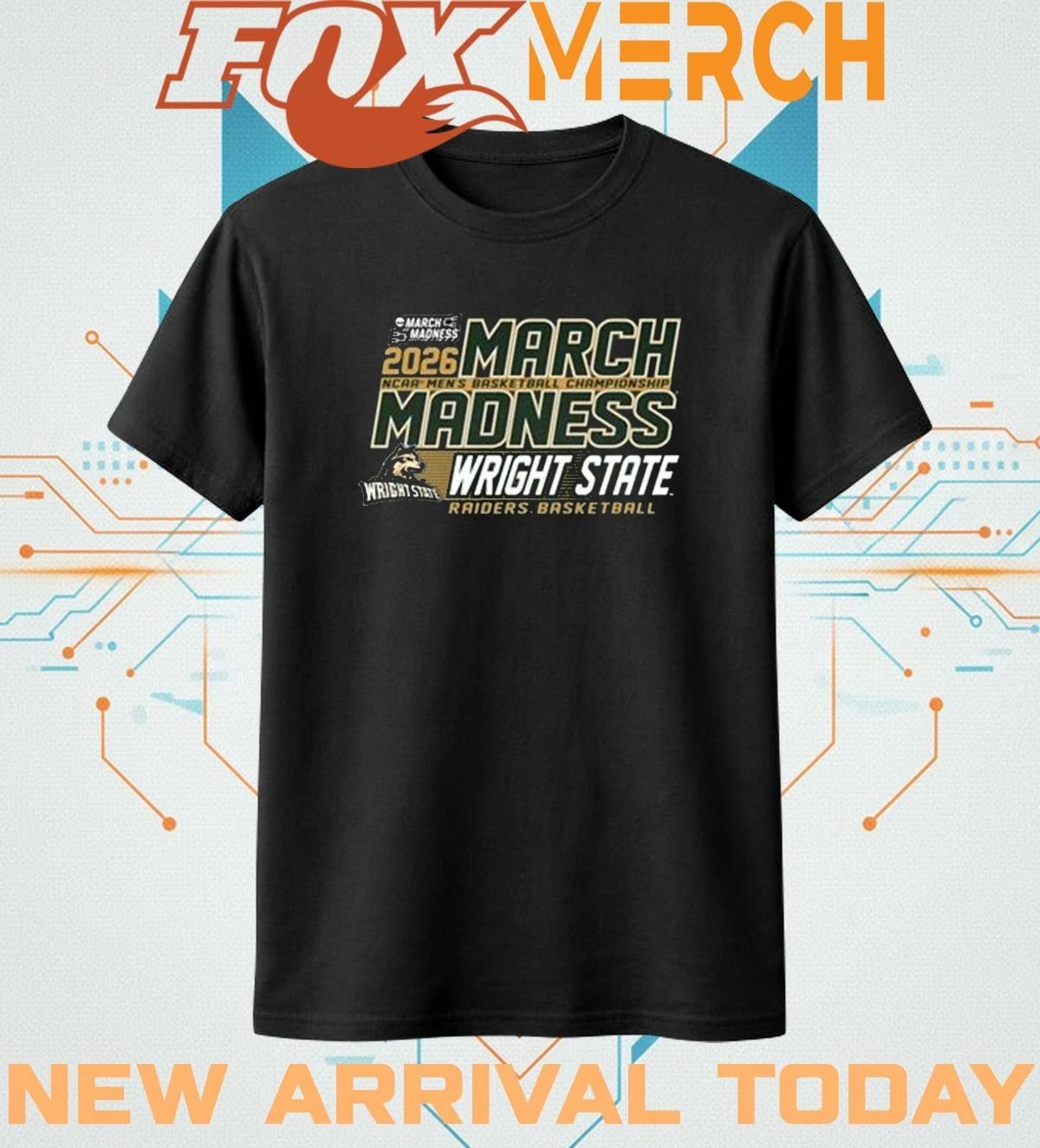 Wright State Raiders 2026 NCAA Men’s Basketball Championship March Madness t-shirt